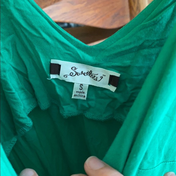 Green Strap Dress - Picture 2 of 3